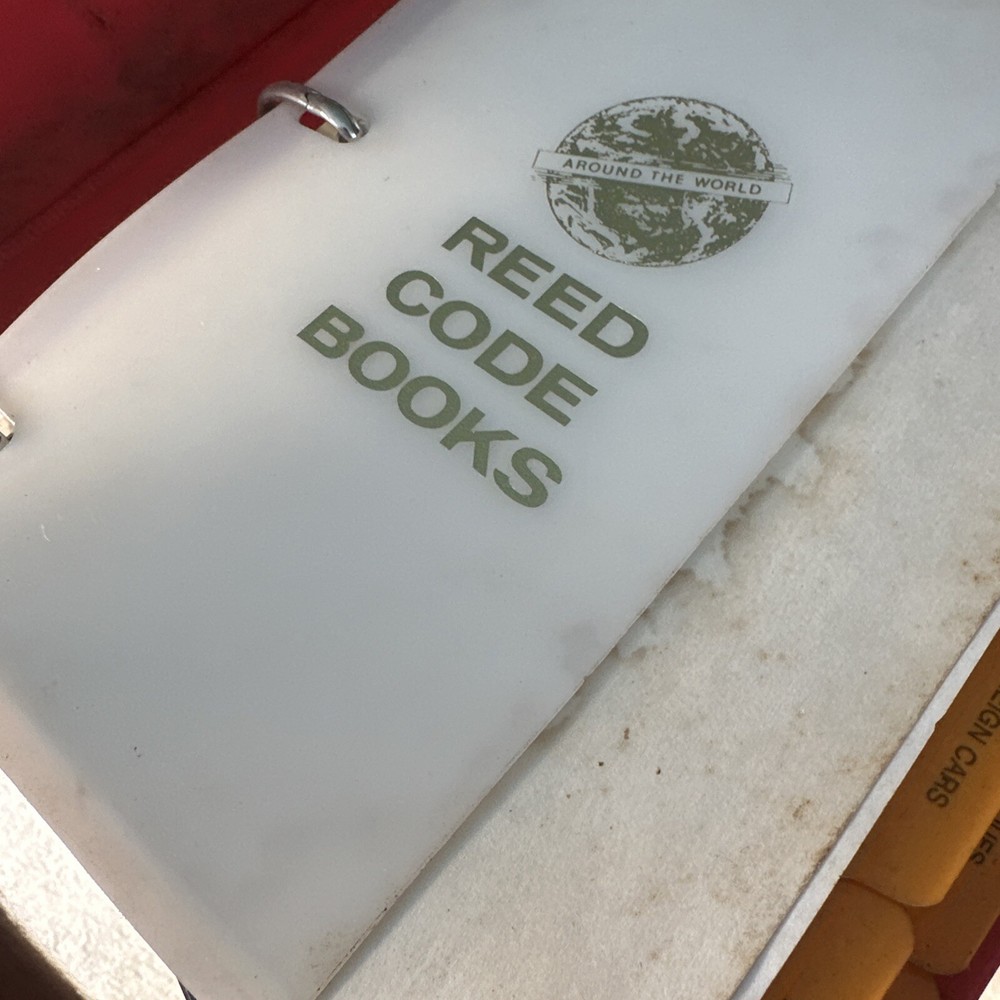 Reed Code Book volume 8 Locksmith Ledger Dated 1986/88 Read Look Free Ship