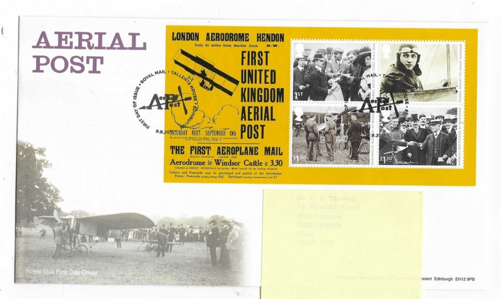 GB FDC 2011 Ariel Post m/s