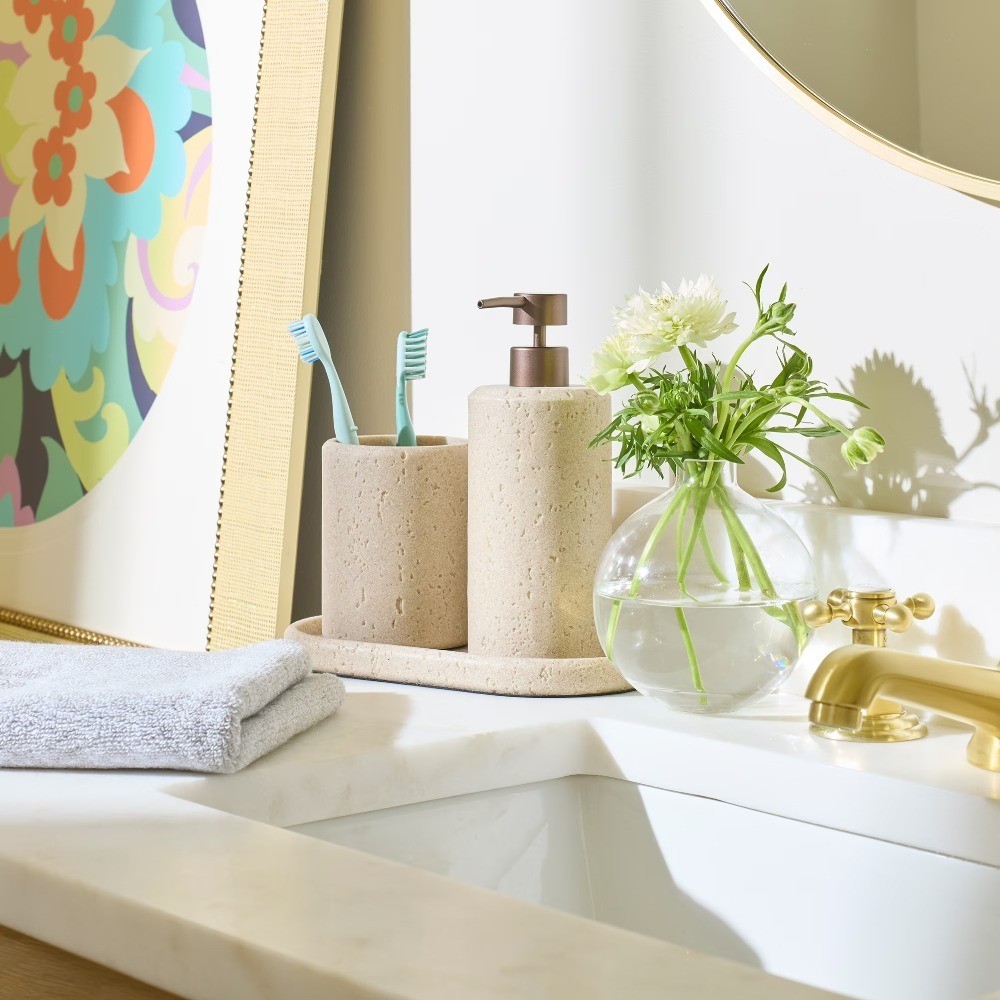 Faux Stone Soap Pump