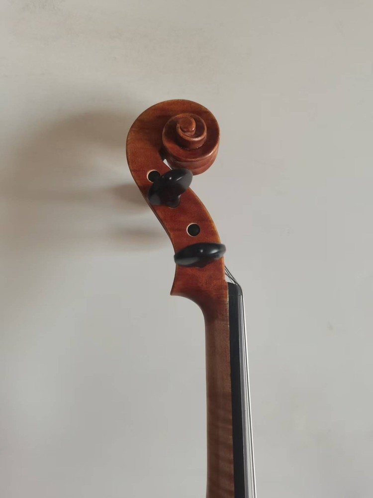 4/4 Violin solid Flamed maple back spruce top hand made Nice Sound