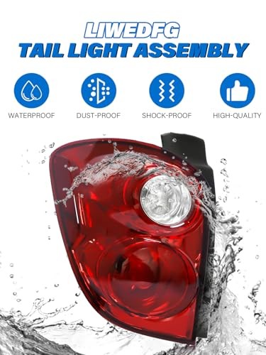 Tail Light Assembly Compatible with Chevy Equinox LEFT DRIVER SIDE 2010-2015