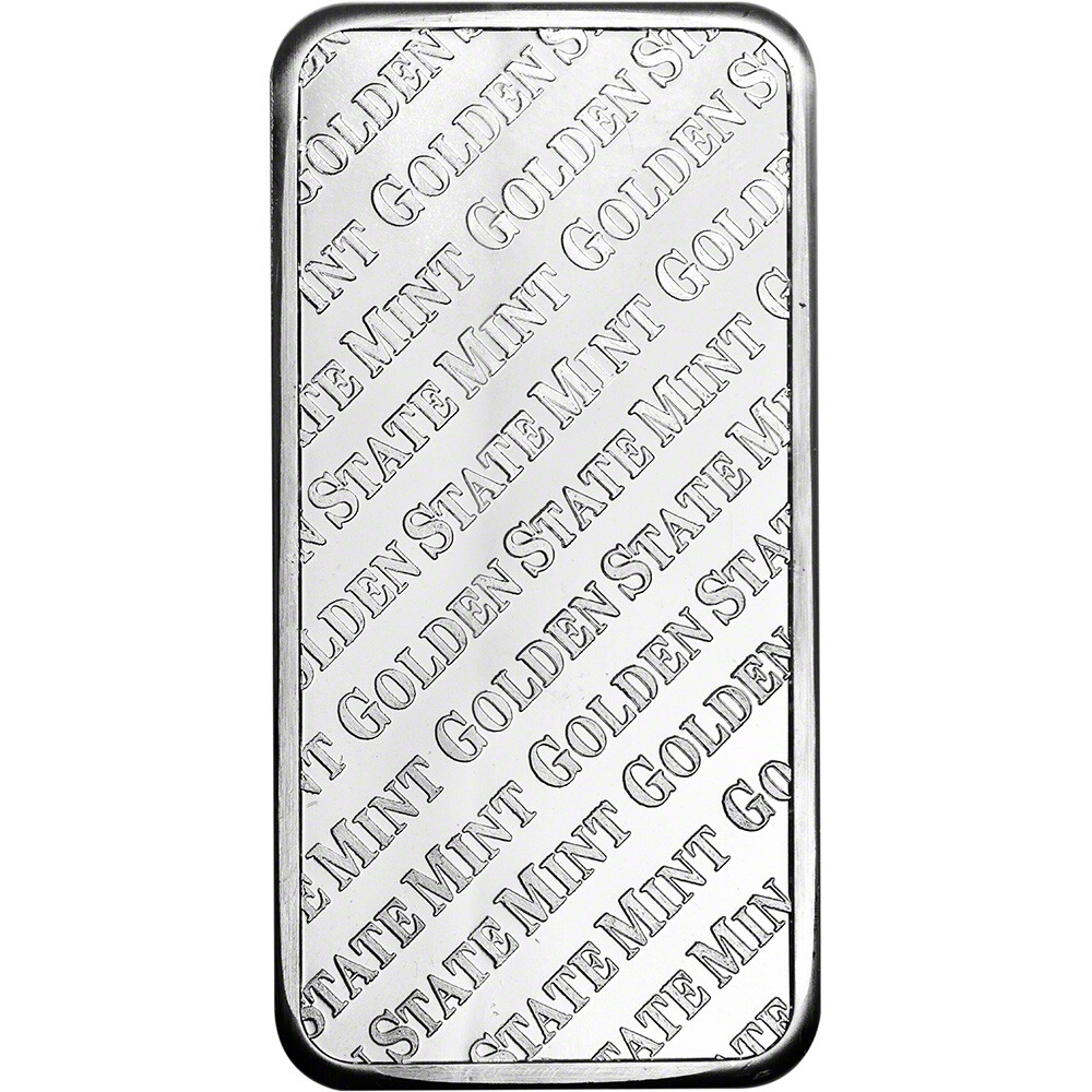 10 oz. Golden State Mint Silver Bar - .999 Fine