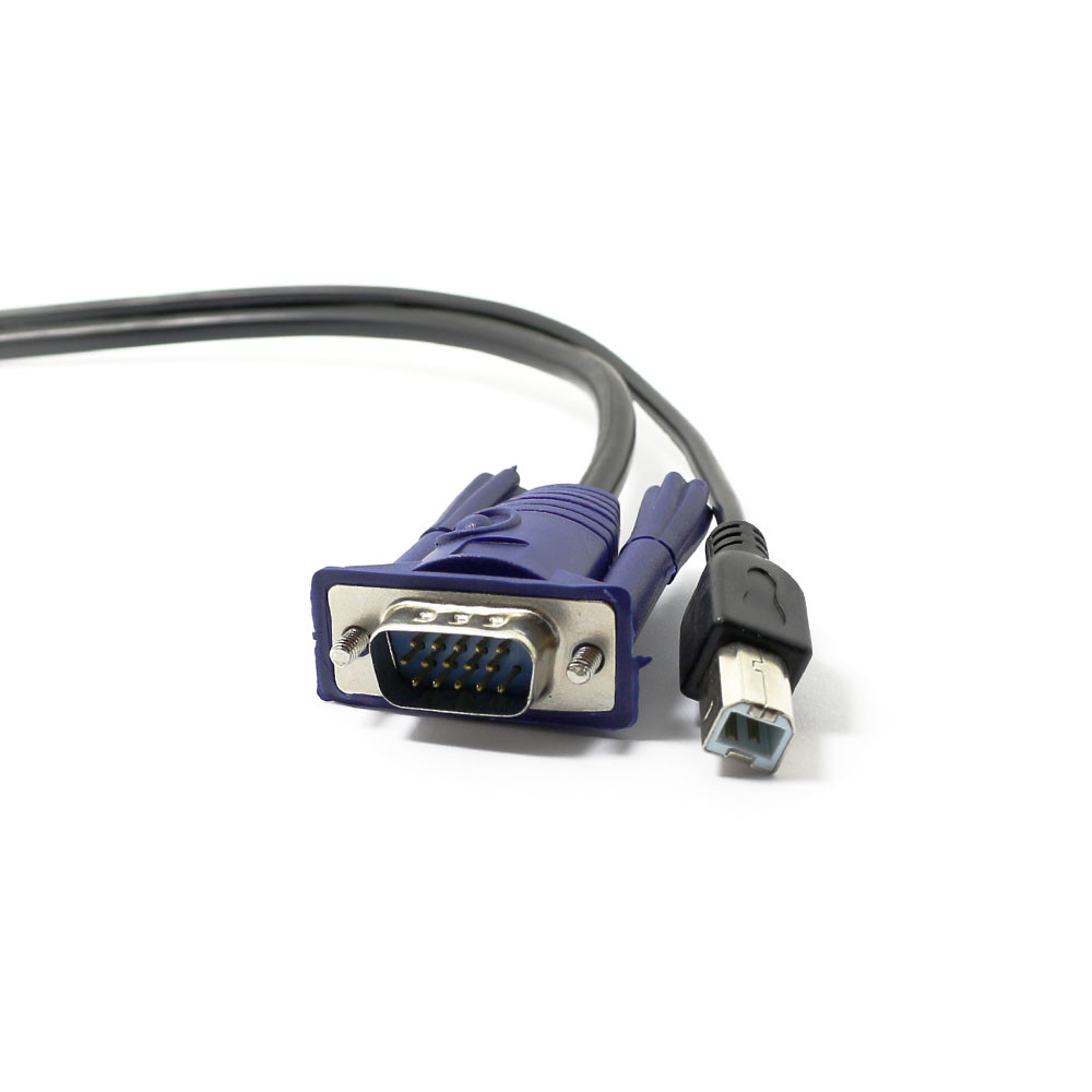 KVM Switch USB interface Dual Parallel USB Print Line + VGA Dedicated Line Cable
