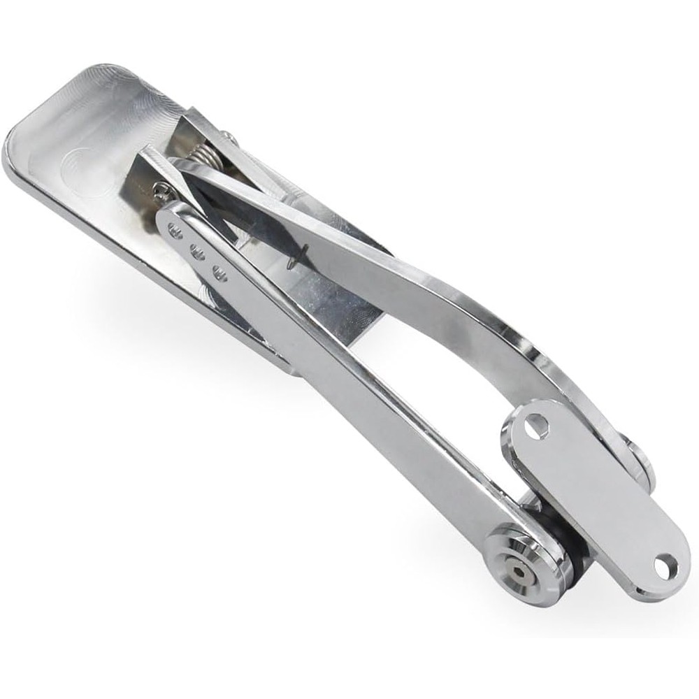 Street Hot Rat Rod Gas Pedal Firewall Mount Throttle Polished Aluminum Universal