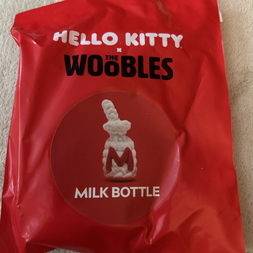 The Woobles Tiny Accessory Kit - Hello Kitty - Milk Bottle