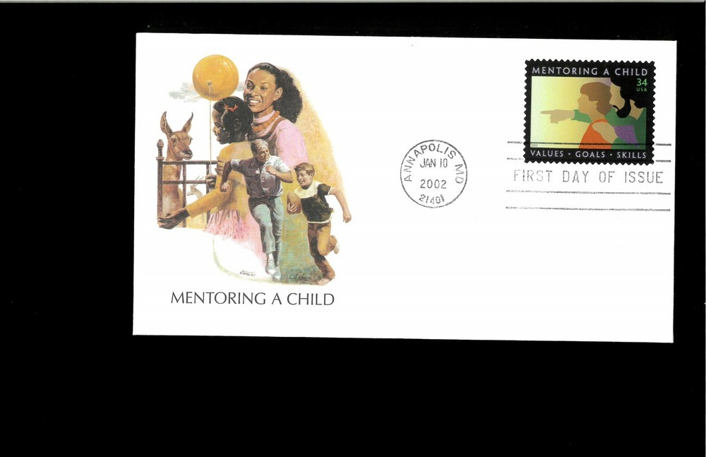 2002 First day Cover Mentoring a Child Annapolis MD