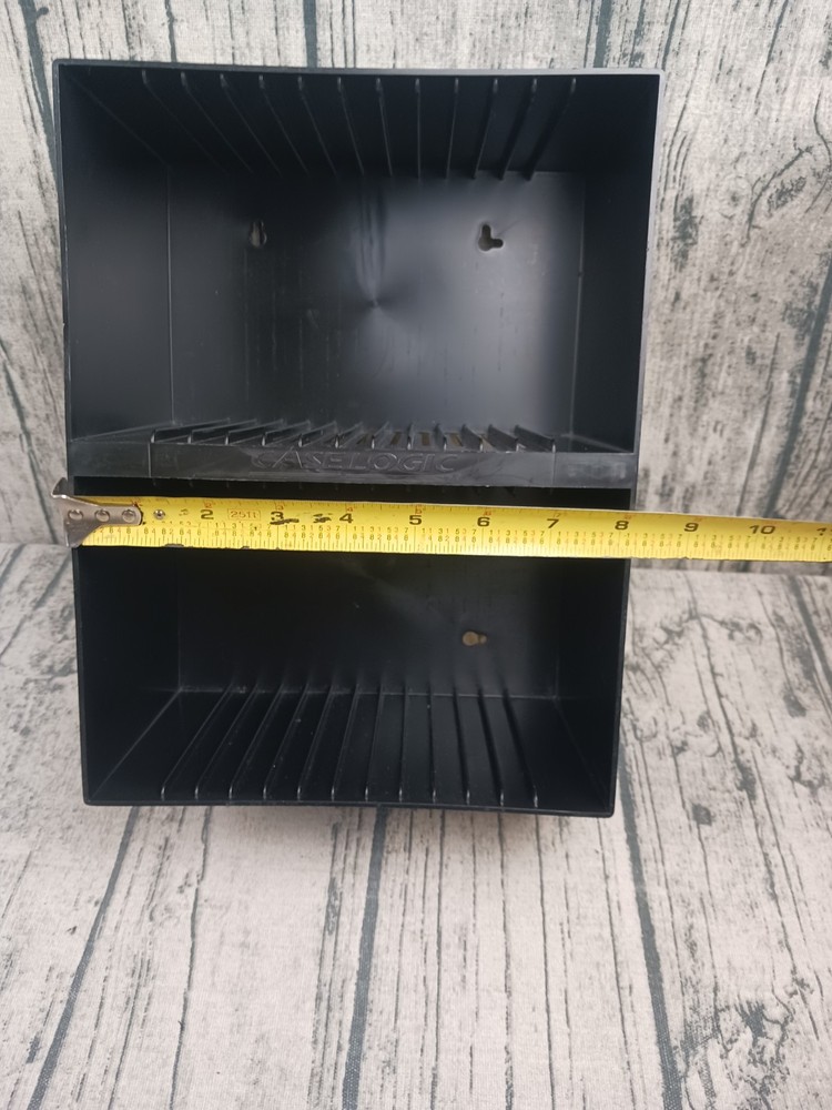 Case Logic 30-CD Storage Rack Black Plastic Holder Stackable / Wall-Mount