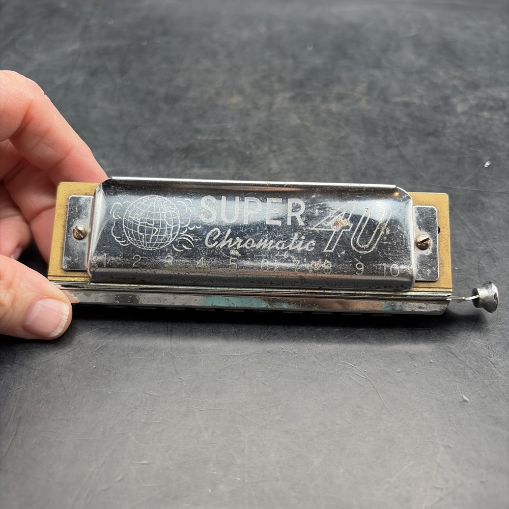 Vintage Harmonica WM Kratt Co Super 40 Chromatic