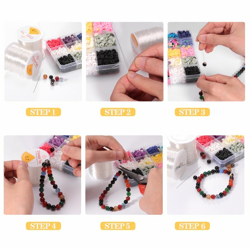 Elastic Stretch Beading Rope Line Cord Thread String DIY Bracelet Jewelry Making