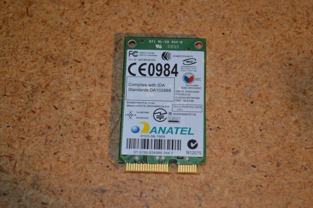 Dell 370 Wireless Bluetooth BT WPAN 2.1 EDR Module P560G Mini PCI-E Card