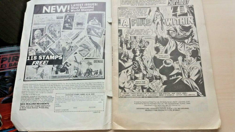 Vintage COMIC - Planet comics - Superboy comic no 113