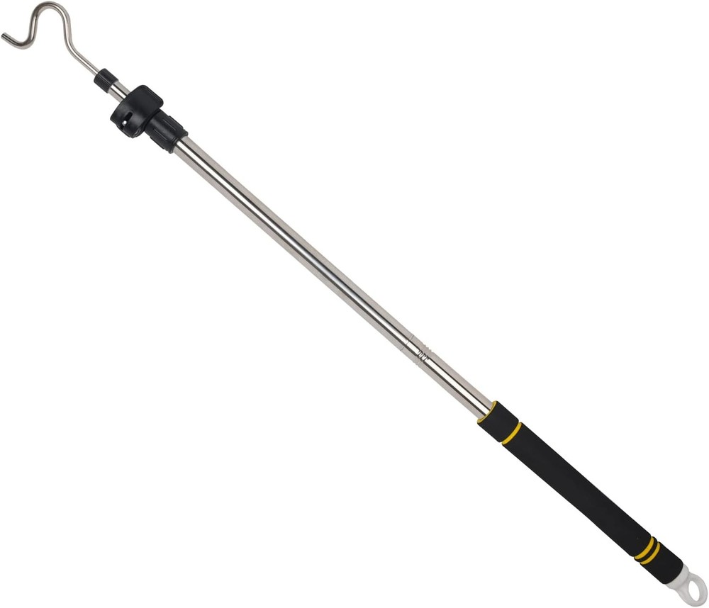 Clothes Hanger Reaching Hook Telescopic Adjustment clothes hook pole Light & can