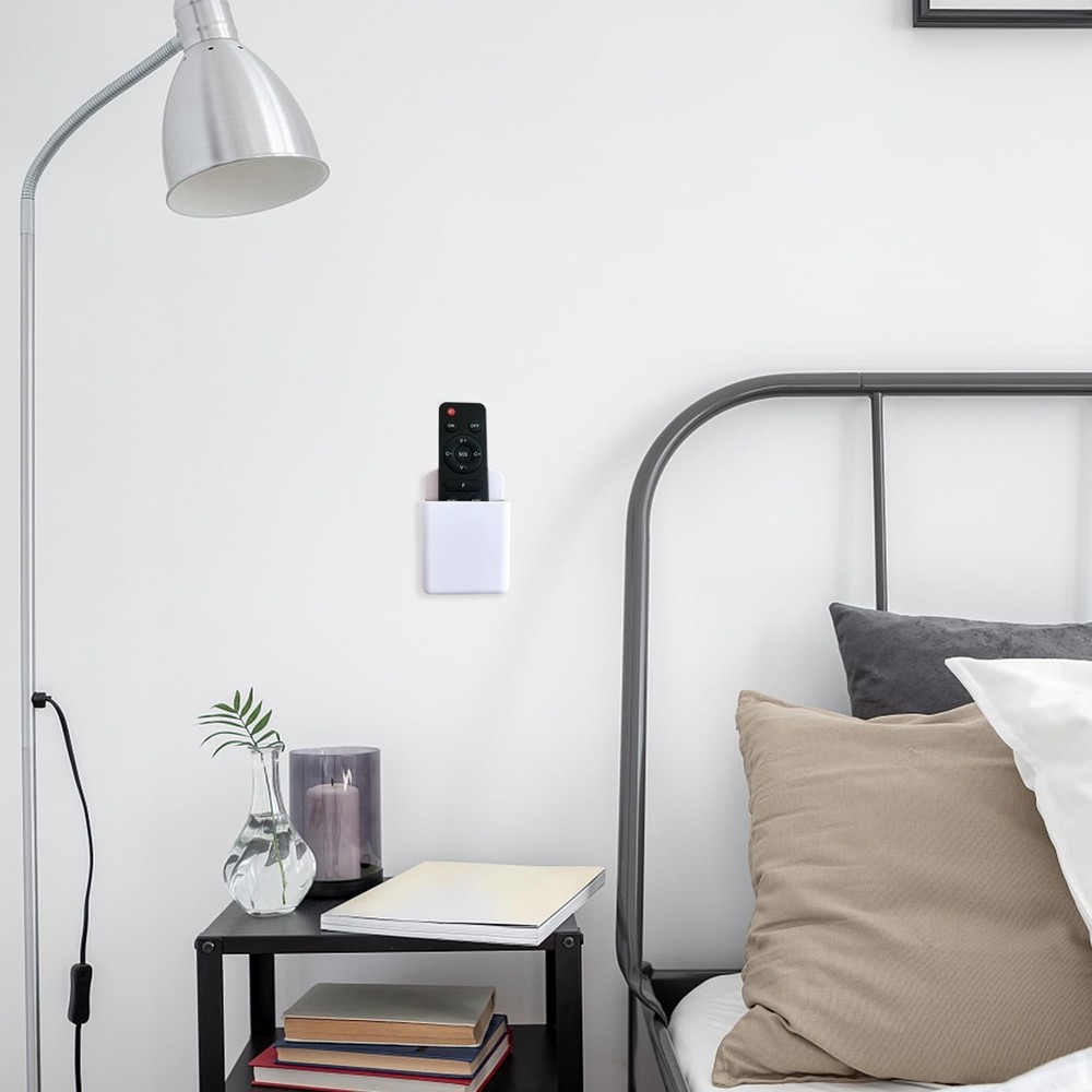 6 Pack Remote Control Holder Wall Mount Self Adhesive Media Controller Organi...