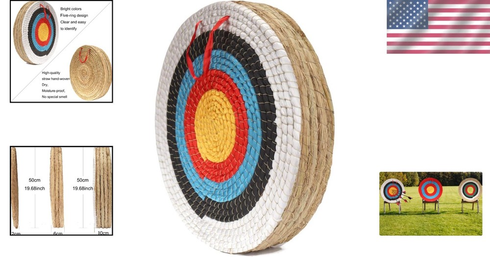 Traditional Bow Arrow Target - Backyard Straw Target