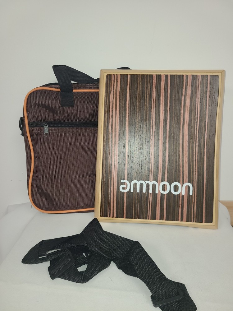 Ammoon Compact Travel Cajon Flat Drum Percussion Instrument