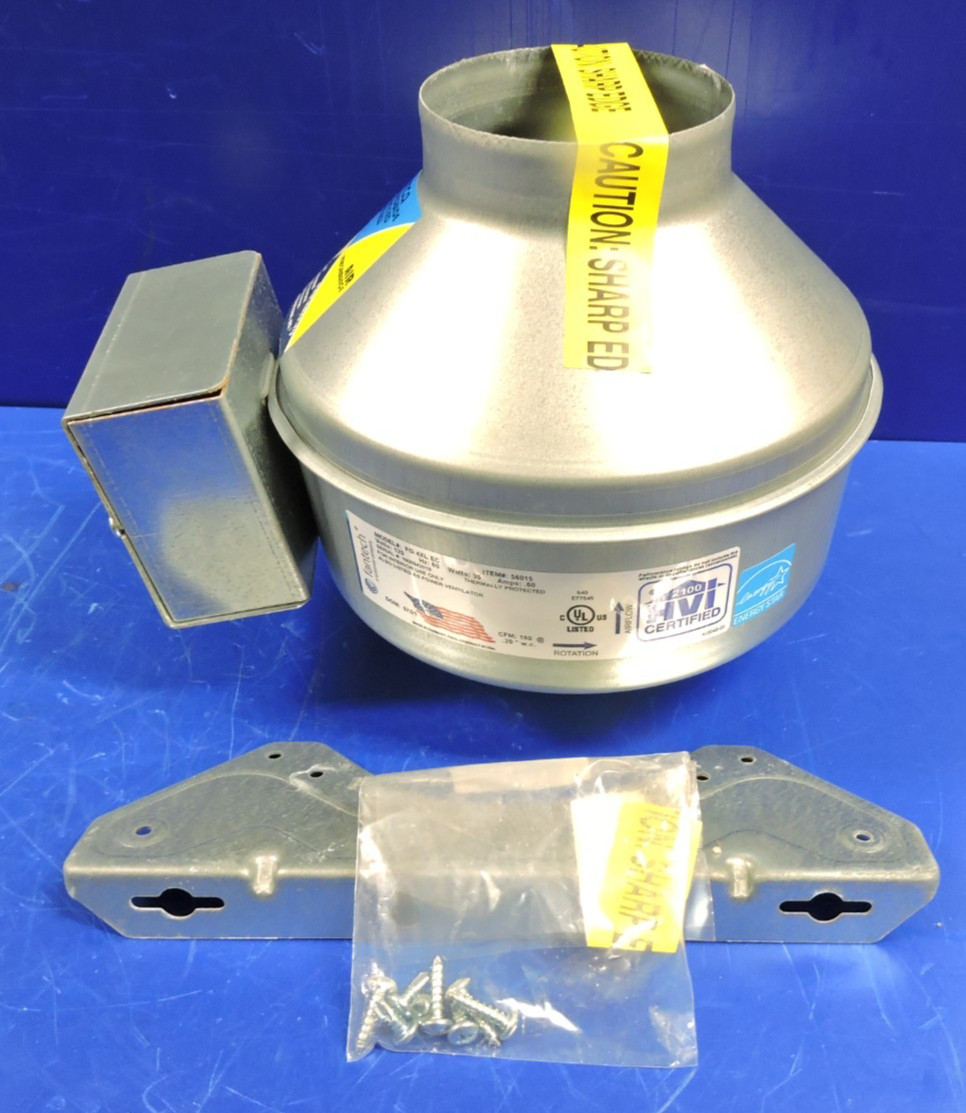 Fantech FG 4XL Inline Centrifugal Fan 4-Inch Duct 170 CFM New