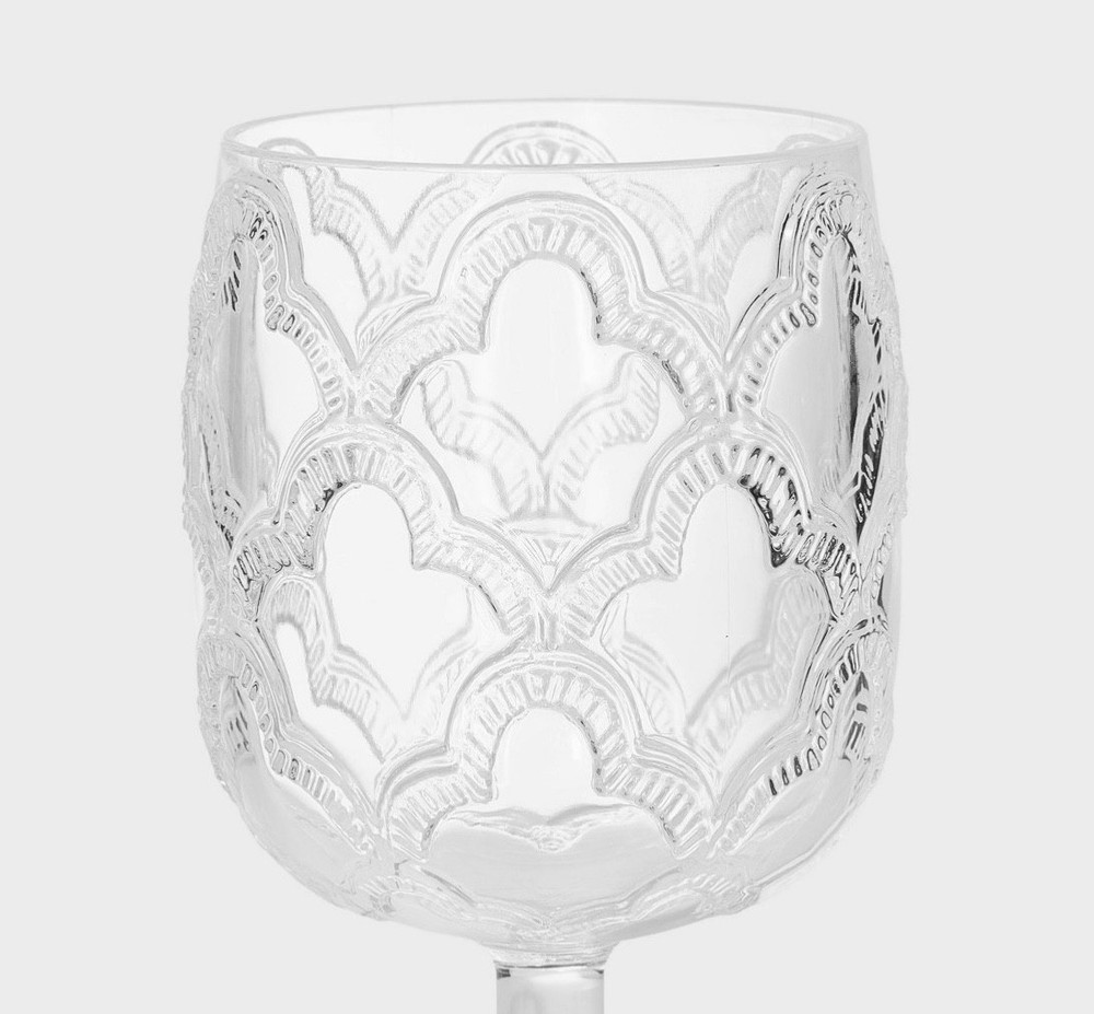 Roller Rabbit x Target 4pc Acrylic Clear Goblet Set