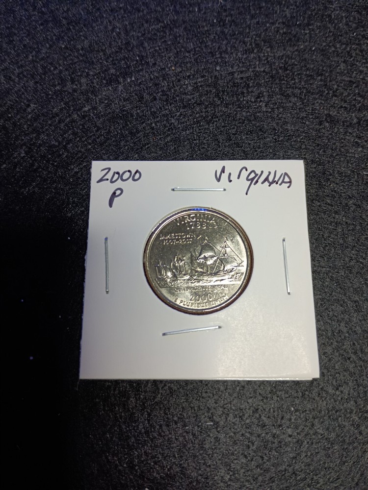 2000 P Virginia State Quarter.  Uncirculated From US Mint Bag