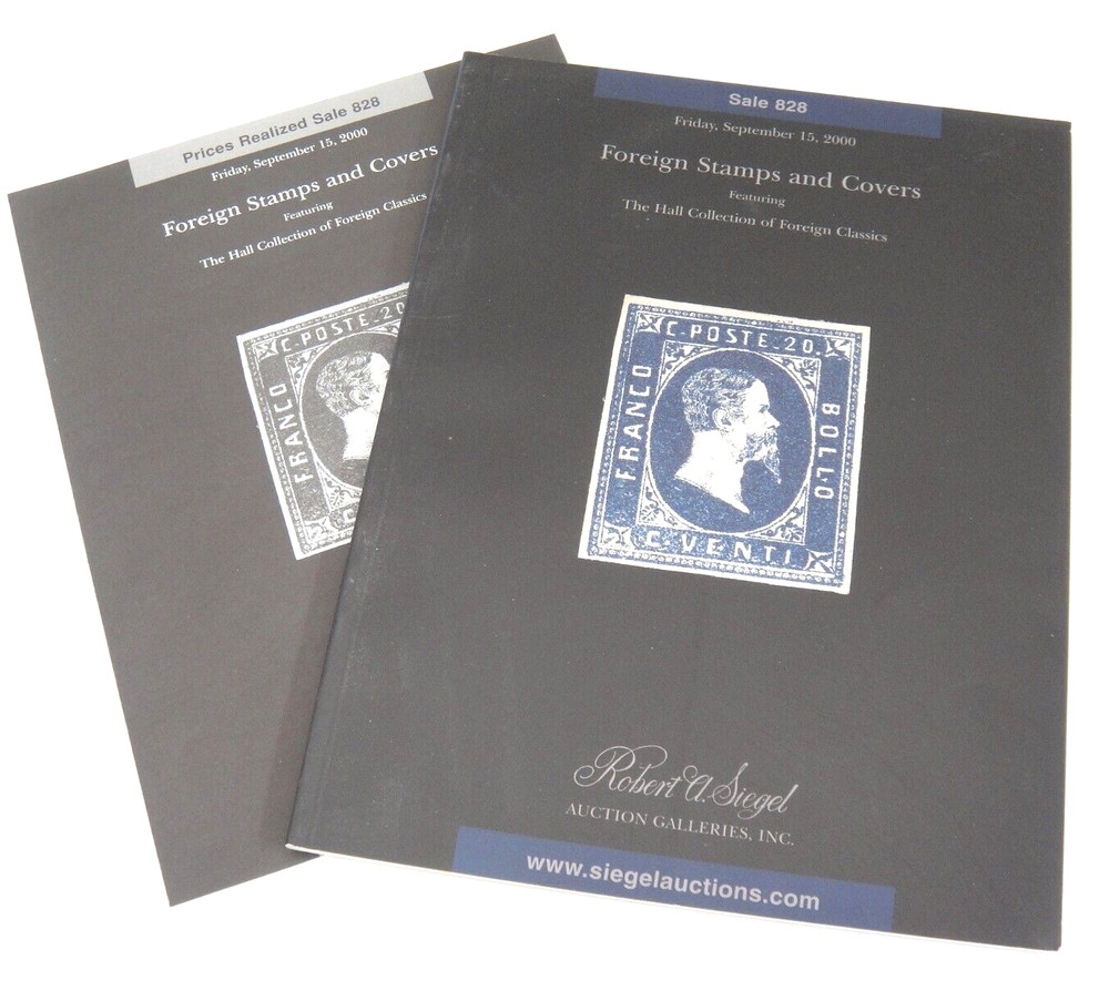 Siegel Stamp Auction Catalog 2000 w Prices Realized Hall Foreign Classics Covers