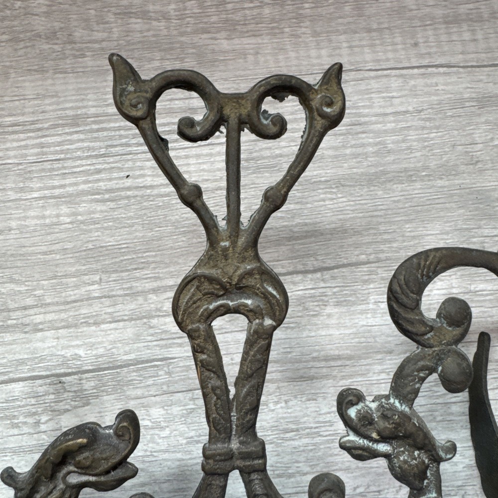 ANTIQUE BRASS BELL LANTERN HOLDER
