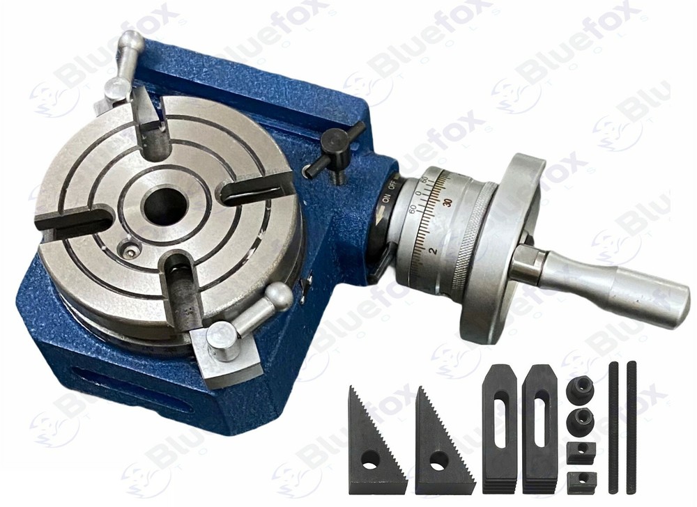 4" 110MM HV4 HORIZONTAL VERTICAL ROTARY TABLE WITH CLAMPING KIT SET