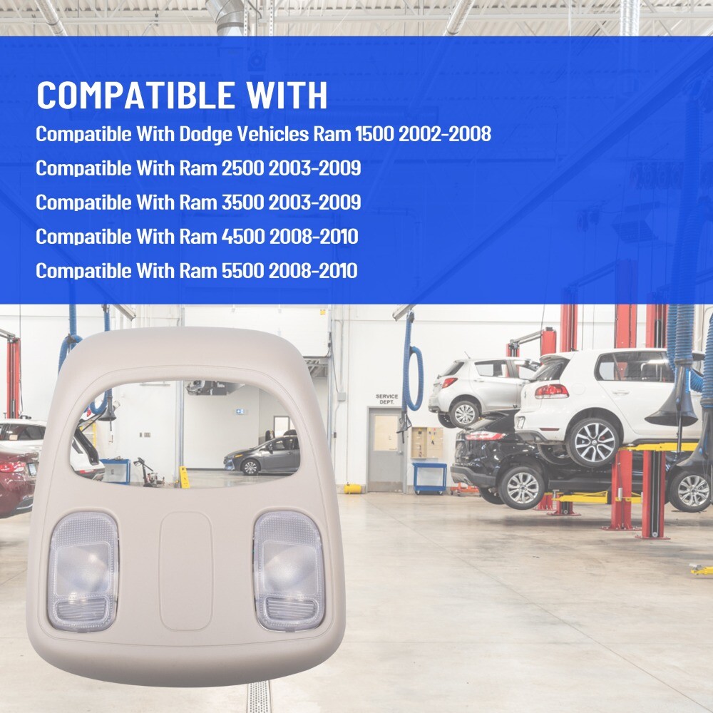 1DK78BD1AA Overhead Console Cover For Dodge Ram 1500 2500 3500 2002-2010