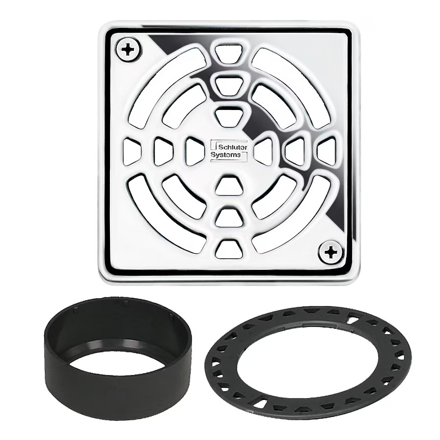 Schluter Kerdi-Drain Grate Kit- Chrome