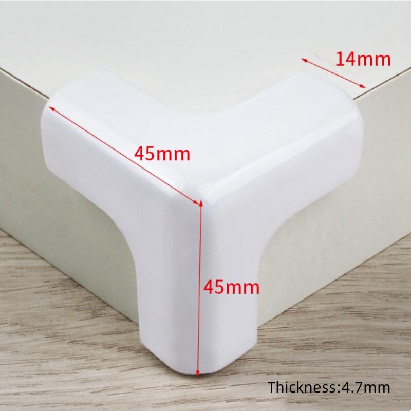 8Pcs Corner Guards Table Corner Protectors Soft Silicone White