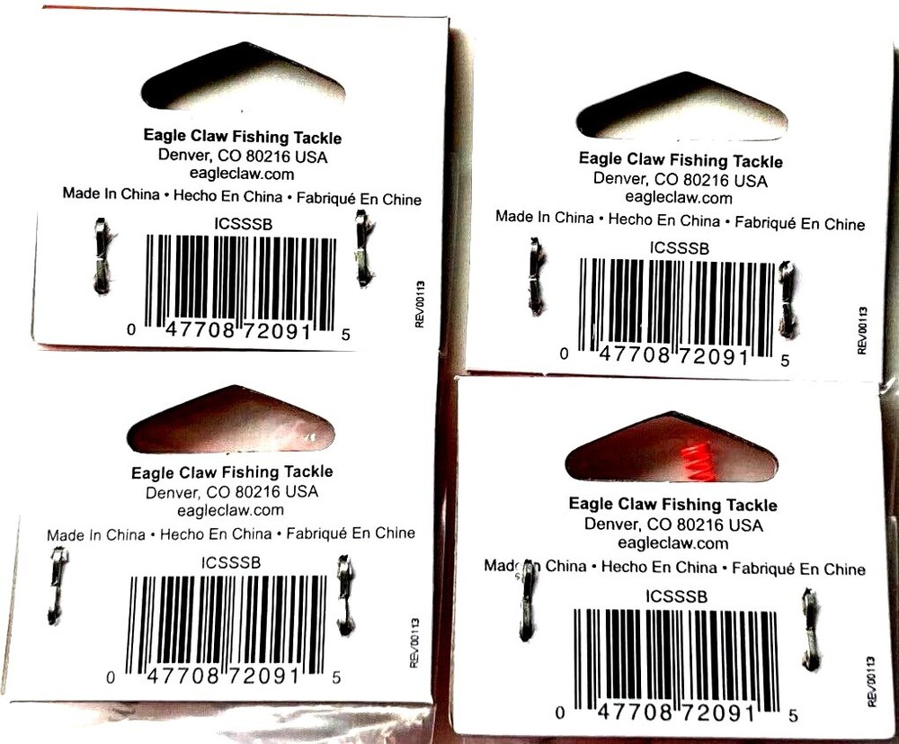4 PACKS Eagle Claw Slab Stopper Spring Bobbers 3-Count Package #ICSSSB