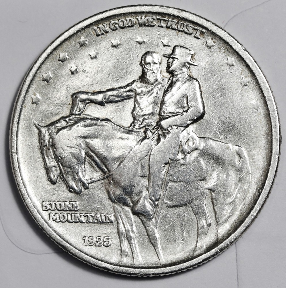 1925 Stone Mt. Half Dollar.  Silver.  Commemorative.    211949