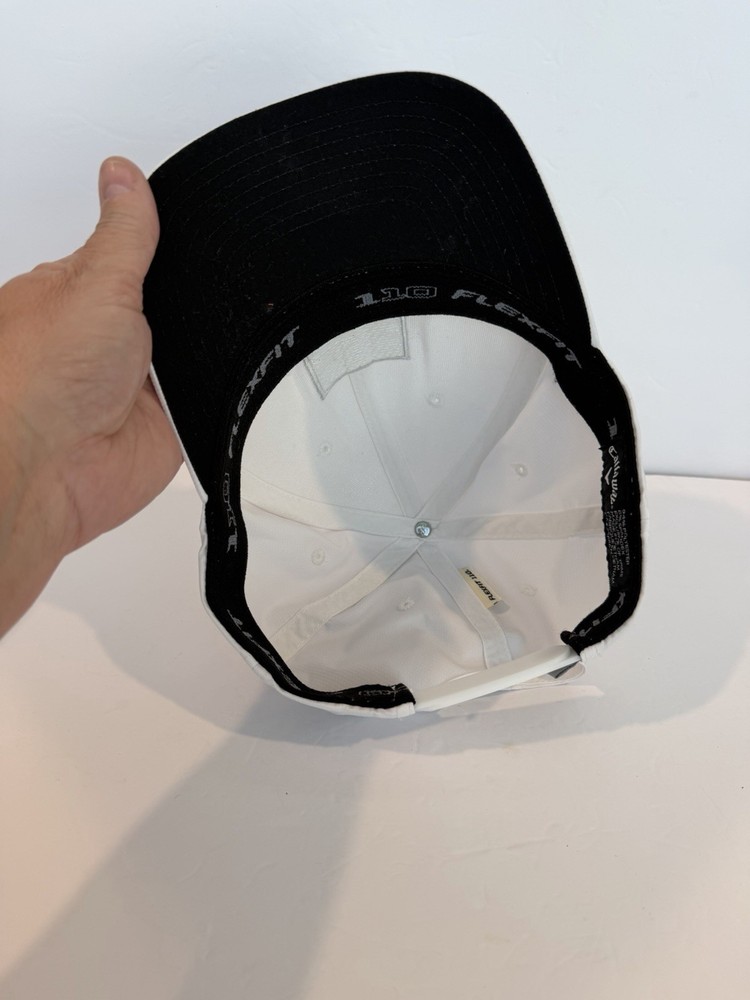 Callaway Baseball Hat Cap White Flexfit SnapBack