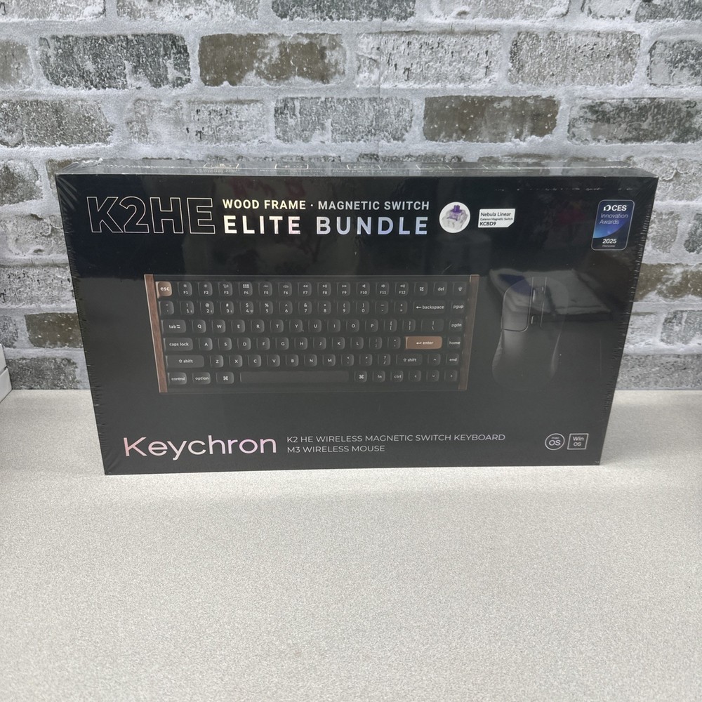 Keychron K2 HE Keyboard and M3 Lite Mouse Wireless Elite Bundle