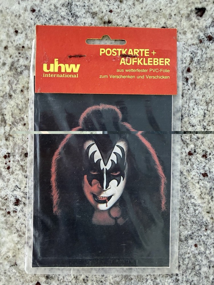 KISS 1979 GERMAN SOLO ALBUMS STICKER SET GENE PAUL ACE PETER AUCOIN VINTAGE RARE