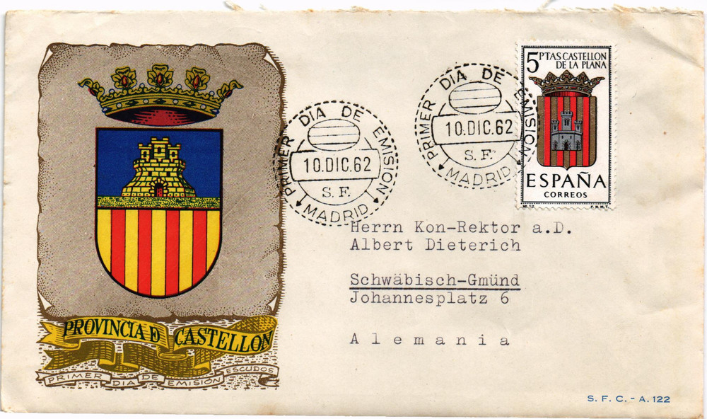 Spain covers (5) special postmarks (2014)