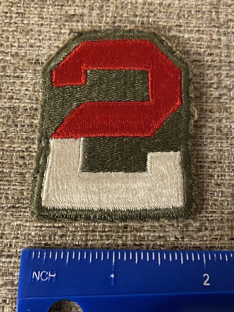 US Army 2nd Patch WWII Era INV3968