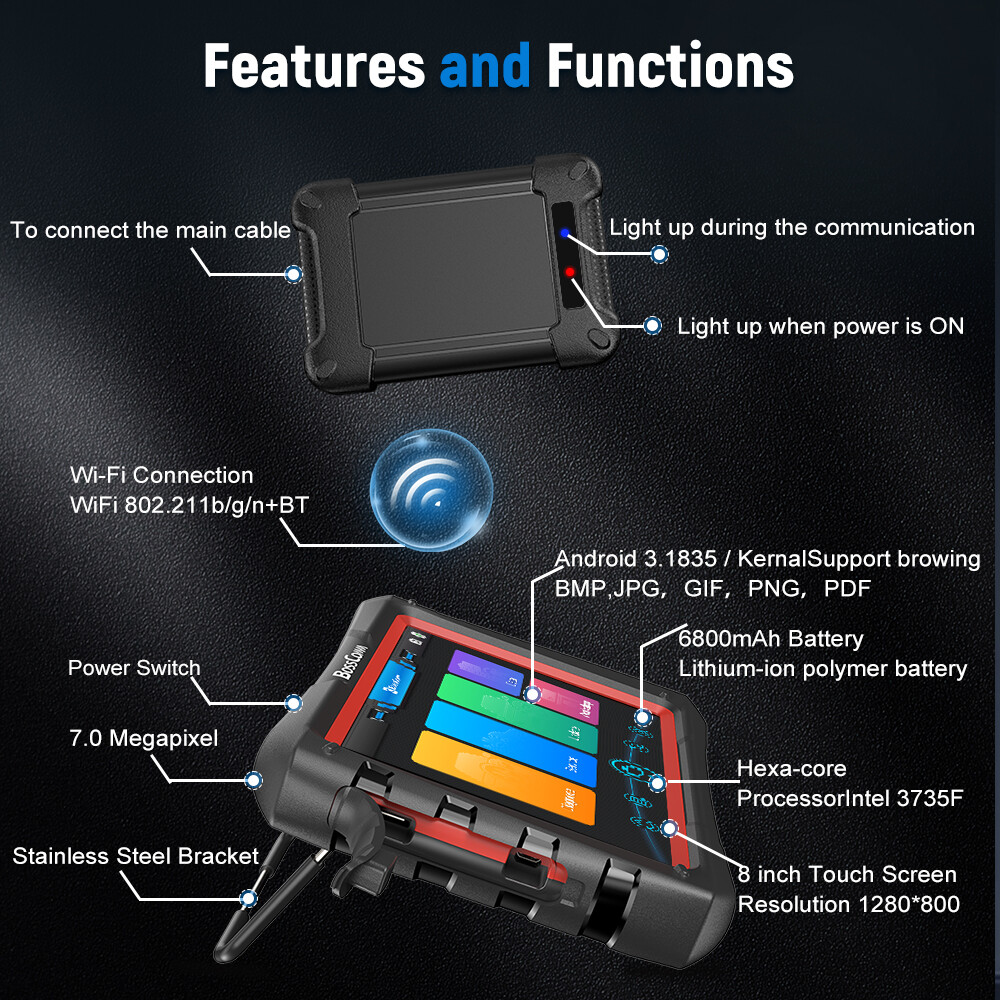BOSSCOMM IFIX980 Bi-directional Scanner OBD2 Car Code Reader Coding Programming