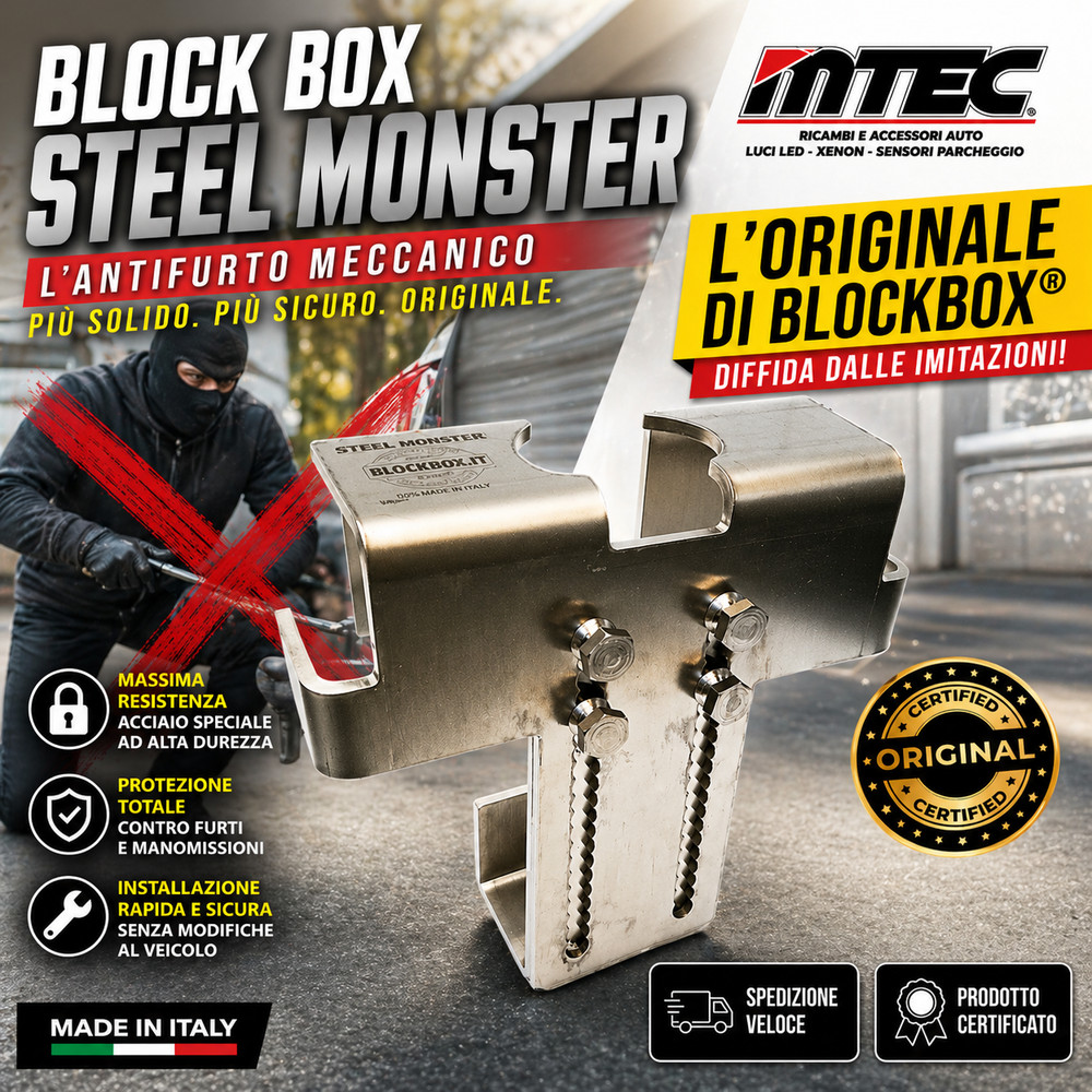 BLOCK BOX ARMOR ENGINE CONTROL UNIT CAR ANTI-THEFT mod. SM01 BLOCKBOX
