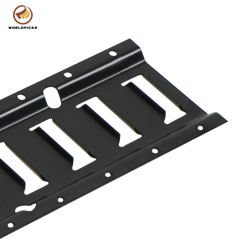 Black 35 Pack Multi-Size E Track Rail Kit, 5ft 8ft Rails With Straps Hardware