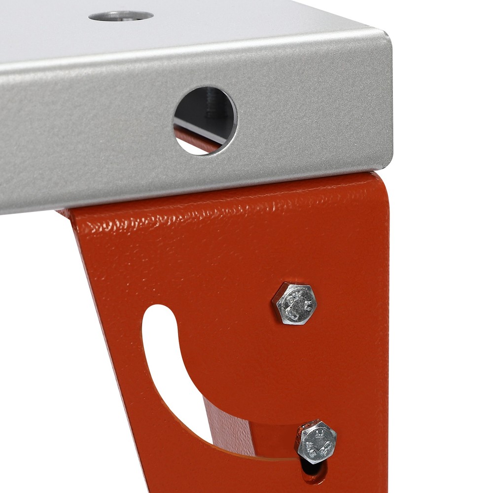 Steel Folding Welding Workbench Table with Adjustable Height and Wheels