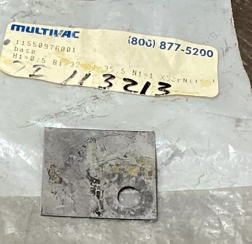 NOS Surplus Multivac 11550976001 Base