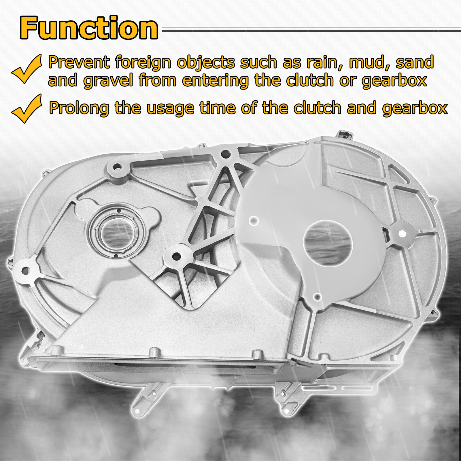 Inner Clutch Cover Aluminium For Polaris RZR Turbo S 2019 2020 2021 #5142589