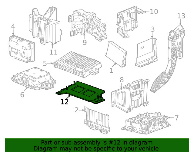 Genuine GM Control Module Bracket 85077131