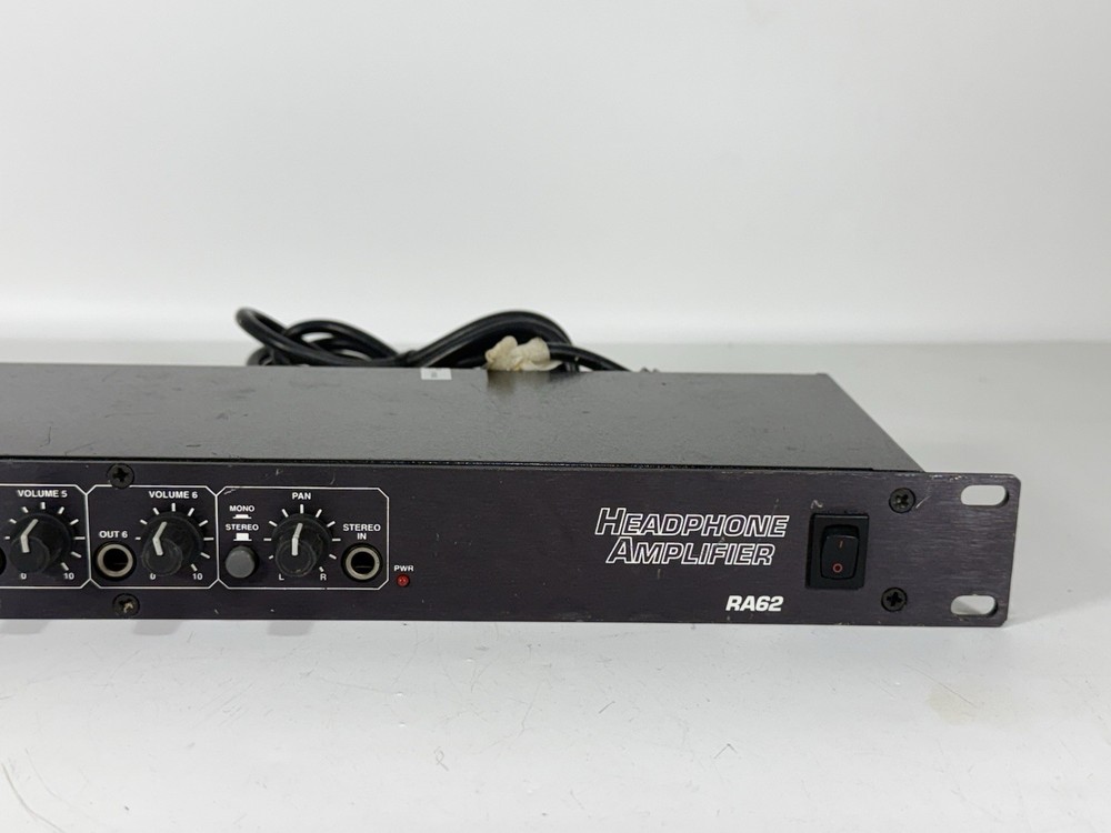Rolls RA62 Professional 6-Channel Headphone Amplifier - Rack Mountable