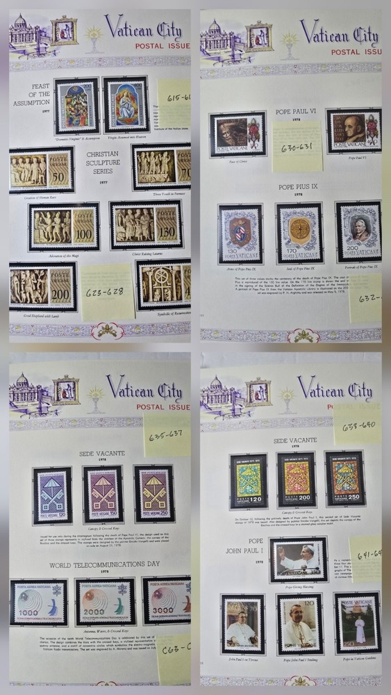 Joystamp: Pristine White Ace Vatican City Album 1976-83 MNH (Select option)