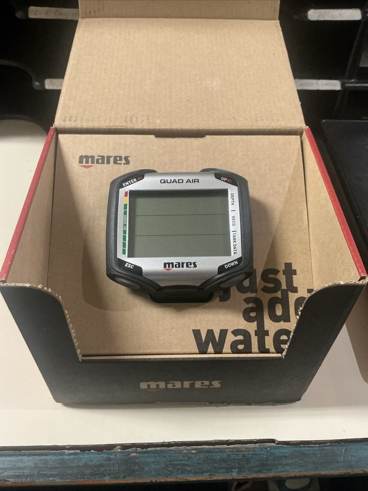 New Mares Quad Air Dive computer - Black & Silver, One Size - Open Box