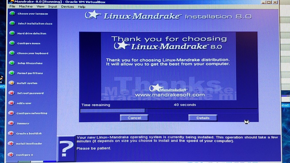 Linux Mandrake 8.0 x86 Installation DVD