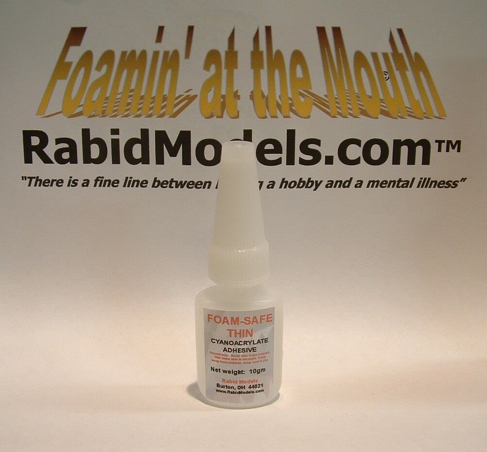 10gm *THIN* FOAM SAFE Odorless HYPERBOND CA SUPER GLUE - small handy bottle