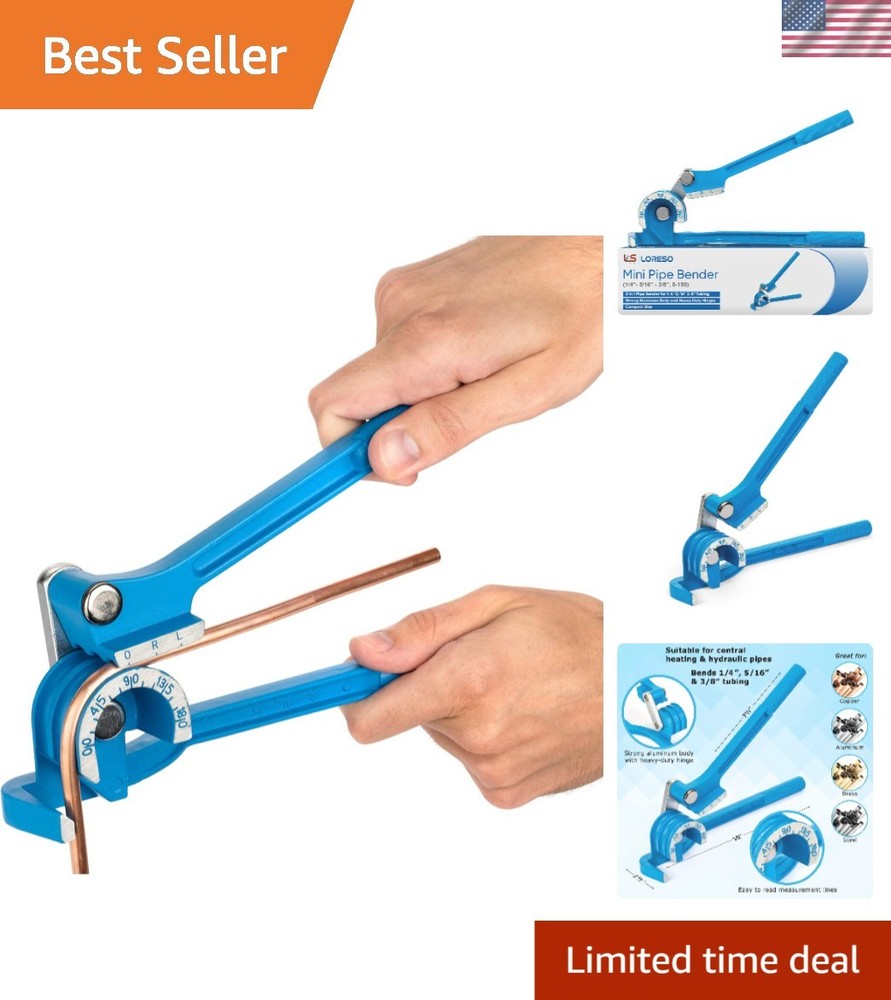 Heavy-Duty Adjustable Pipe Bender - Ideal for Construction & Plumbing Projects