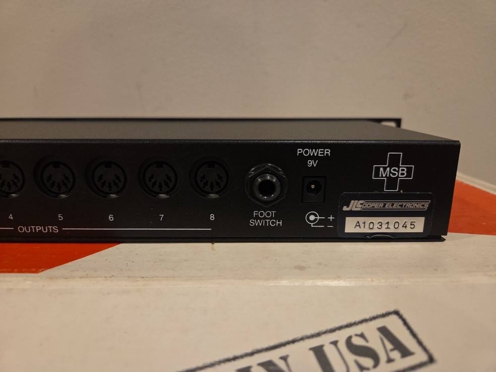 JL Cooper MSB Plus REV 2 MIDI Patch Bay / Thru Box - excellent condition