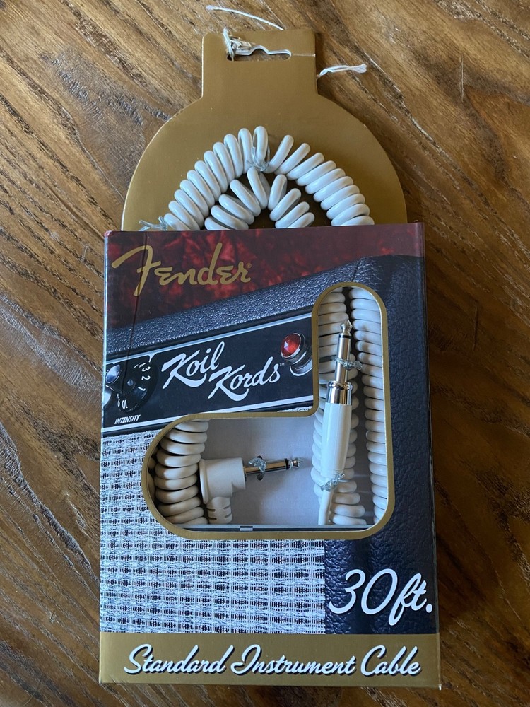 Fender Koil Kords Guitar Cables 30ft NOS VHTF New
